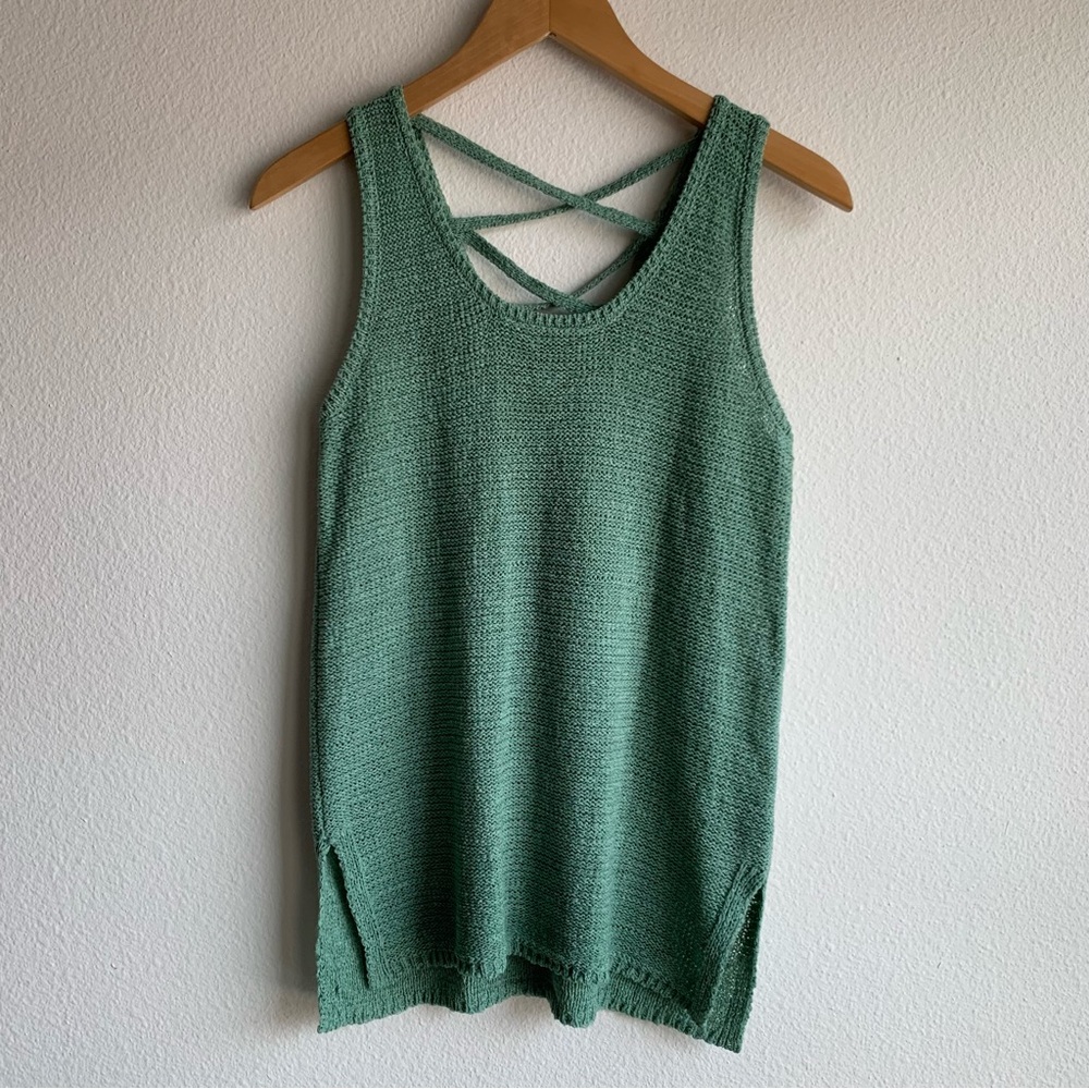 Soho New York and Company Jeans Open Knit Mesh Tank Women Size: Small